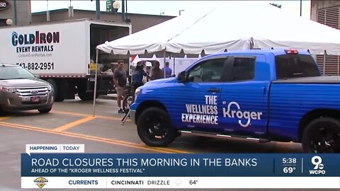 Street closures for Kroger Wellness Festival