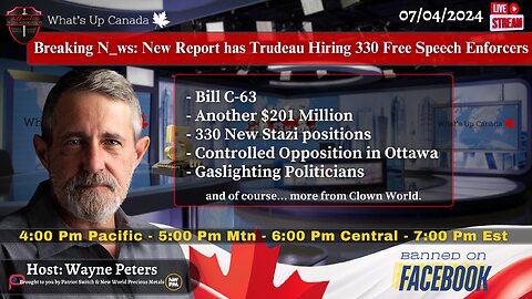 Breaking N_ws: New Report has Trudeau Hiring 330 Free Speech Enforcers