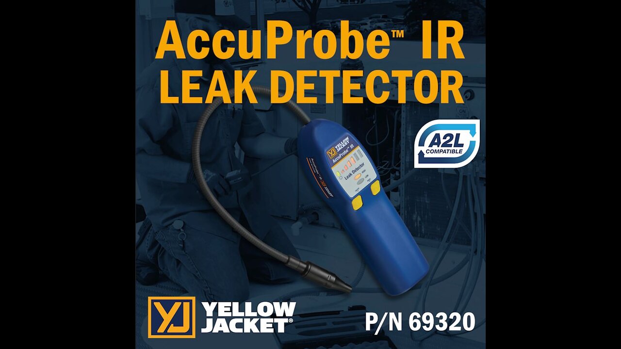 Identify leaks of any size with the YELLOW JACKET® AccuProbe™ IR Leak Detector