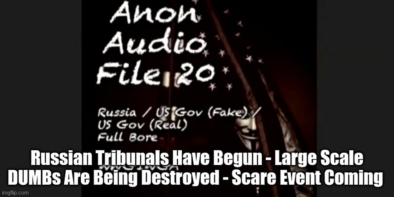 Large Scale DUMBs Are Being Destroyed - Russian Tribunals Have Begun!