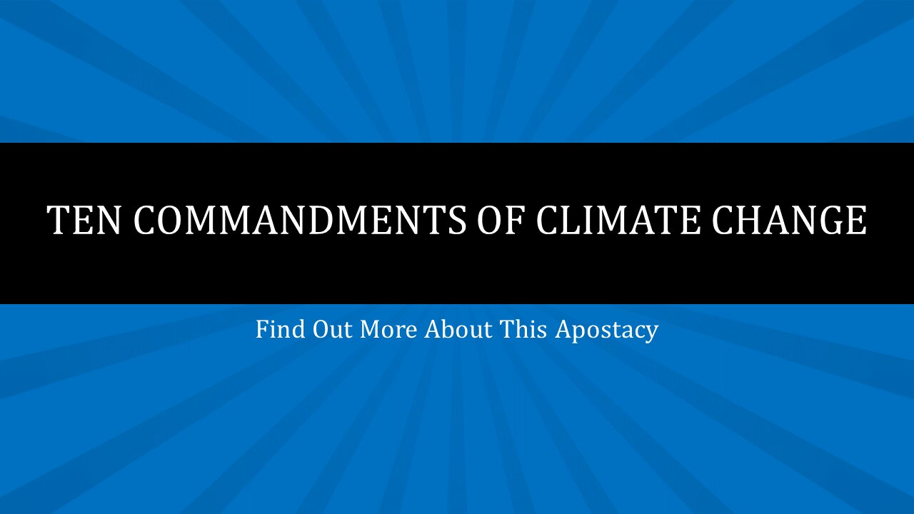 Climate Change Ten Commandments