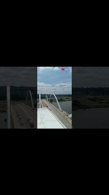 Pro-abortionist Guido Reichstader on top of Frederick Douglass Bridge DC #roevswade #shorts