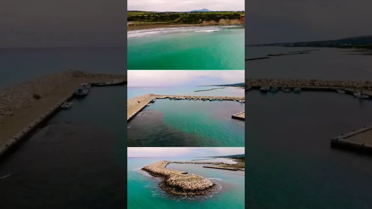 Alaminos Port by drone Cyprus #shorts