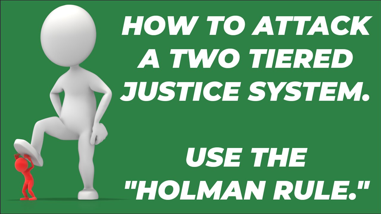 U. S. HOUSE OF REPRESENTATIVES CAN ATTACK A CORRUPT JUSTICE SYSTEM WITH THE "HOLMAN RULE"