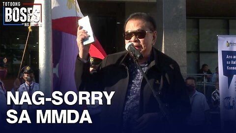 Dating Gov. Chavit Singson, personal na nag-sorry sa MMDA; P200-K na donasyon, inabot sa ahensya