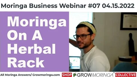 Drying Moringa On A Herbal Rack