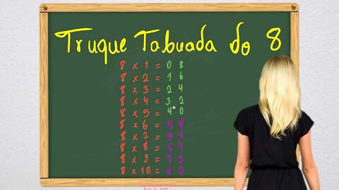 Truque tabuada do 8 Matemática #shorts