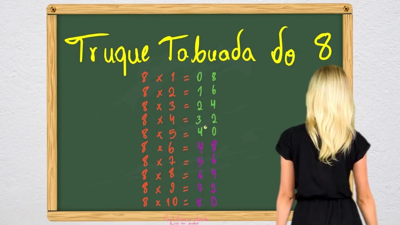Truque tabuada do 8 Matemática #shorts