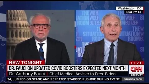 🔵🇺🇸Fauci says anyone not boosted in 2022 needs to roll up their sleeve.🤡