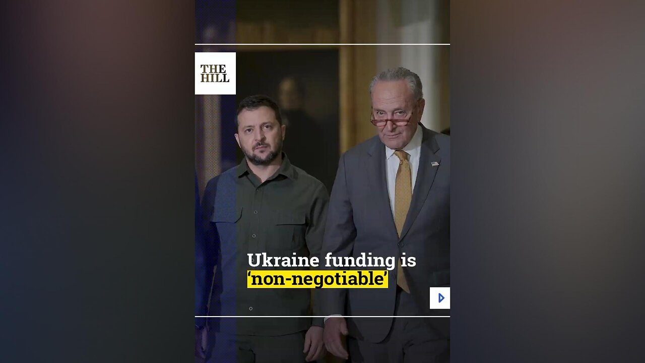 Schumer: Ukraine funding is NON-NEGOTIABLE