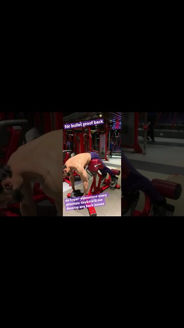 BULLET PROOF LOWER BACK - do hyper extensions daily #shorts #youtubeshorts