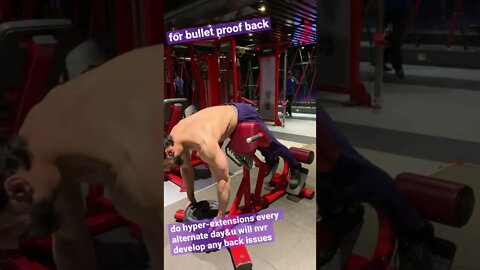 BULLET PROOF LOWER BACK - do hyper extensions daily #shorts #youtubeshorts