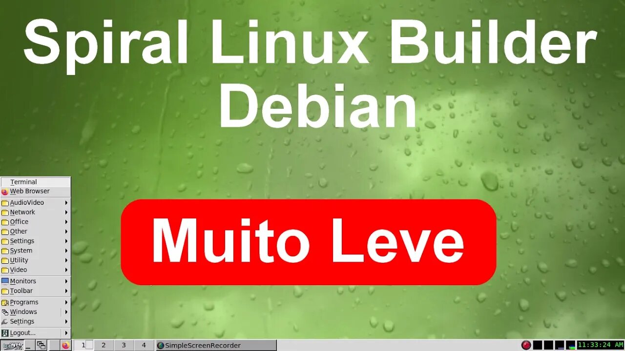 Spiral Linux Debian Desktop Builder. Uma Seleção de Spins do Debian. Distro Muito leve e Estável.