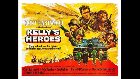 Kelly's Heroes (1970) Clint Eastwood, Donald Sutherland, War Drama Comedy