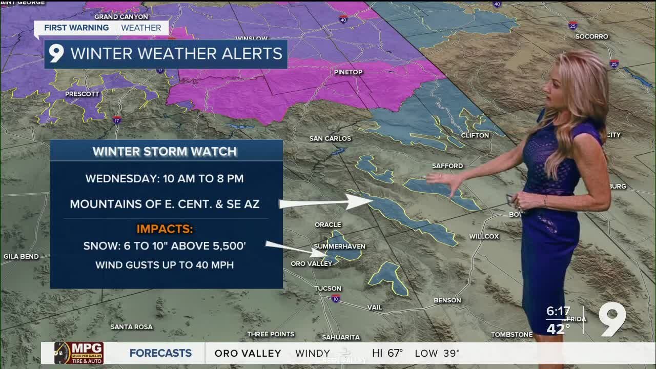 A winter storm approaches