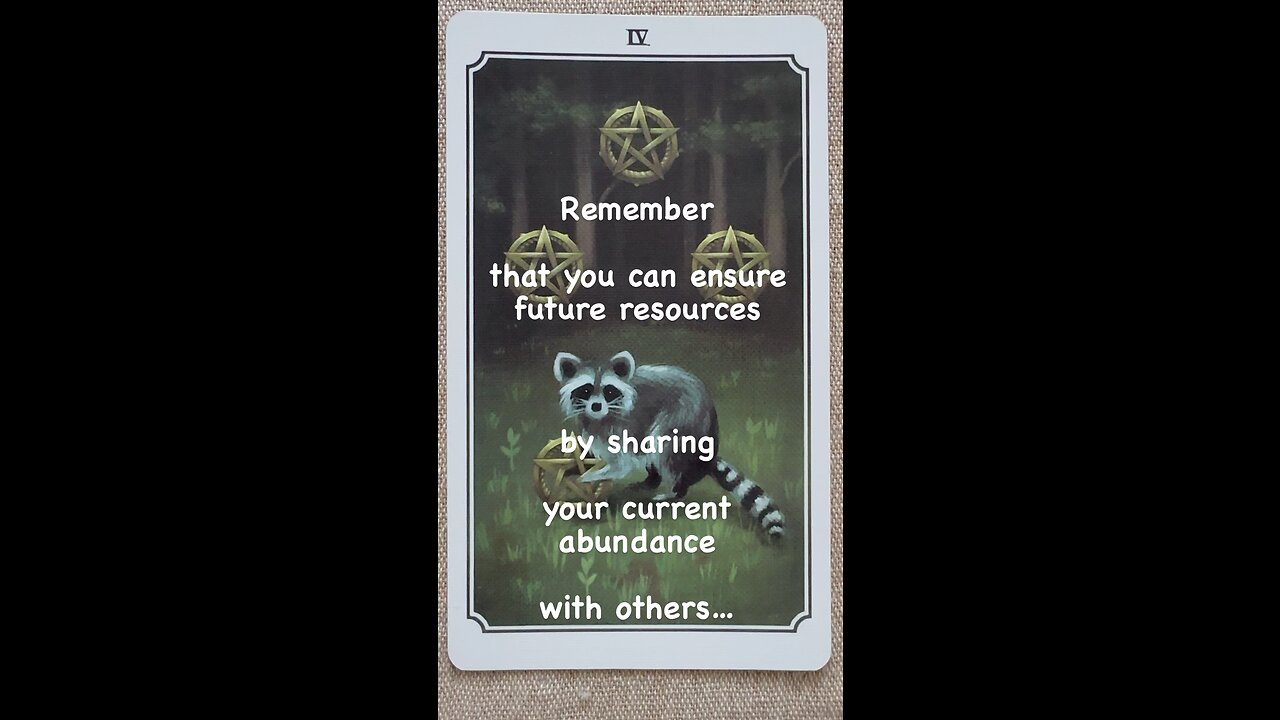 MEDITATION #resources #hoarding #sharing #continuity #investment #tarot #tarotary #dailycard