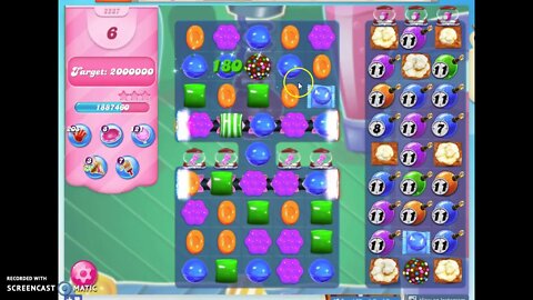 Candy Crush Level 2237 Audio Talkthrough, 3 Stars 0 Boosters