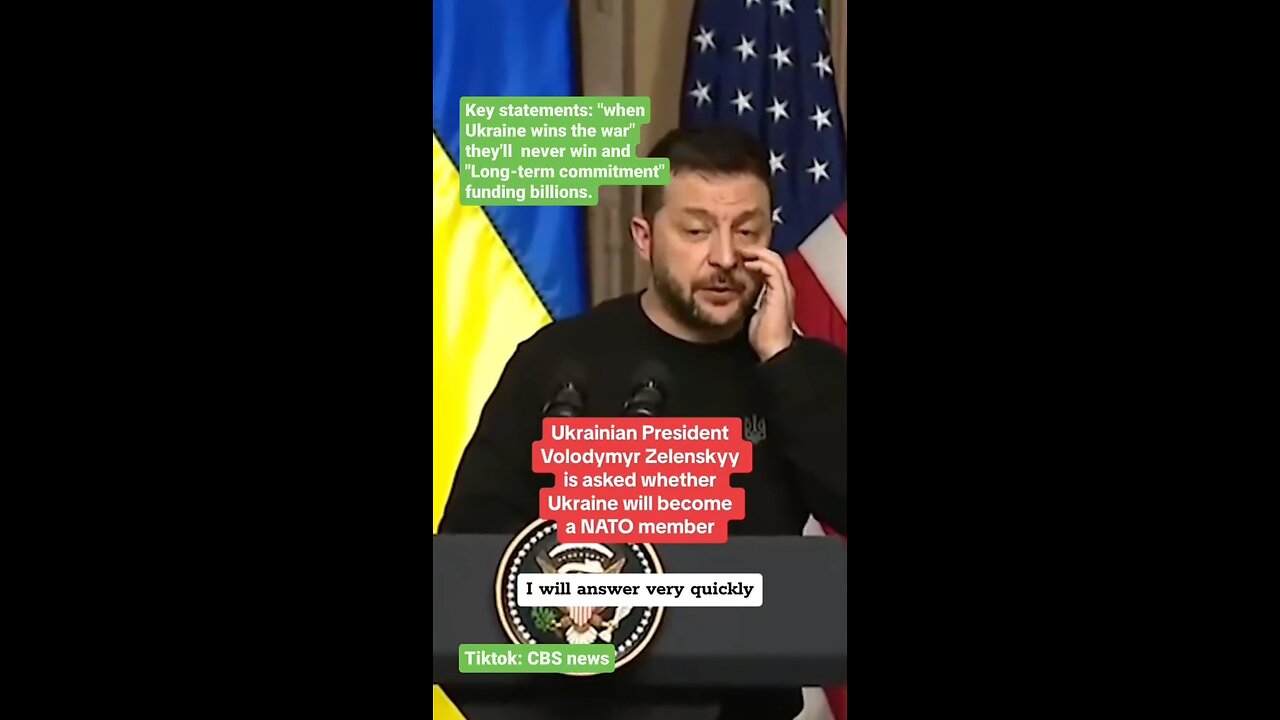 Ukraine President Zelenskyy, Biden Promises, NATO