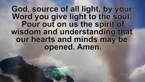11 19 #4 Prayer of Illumination