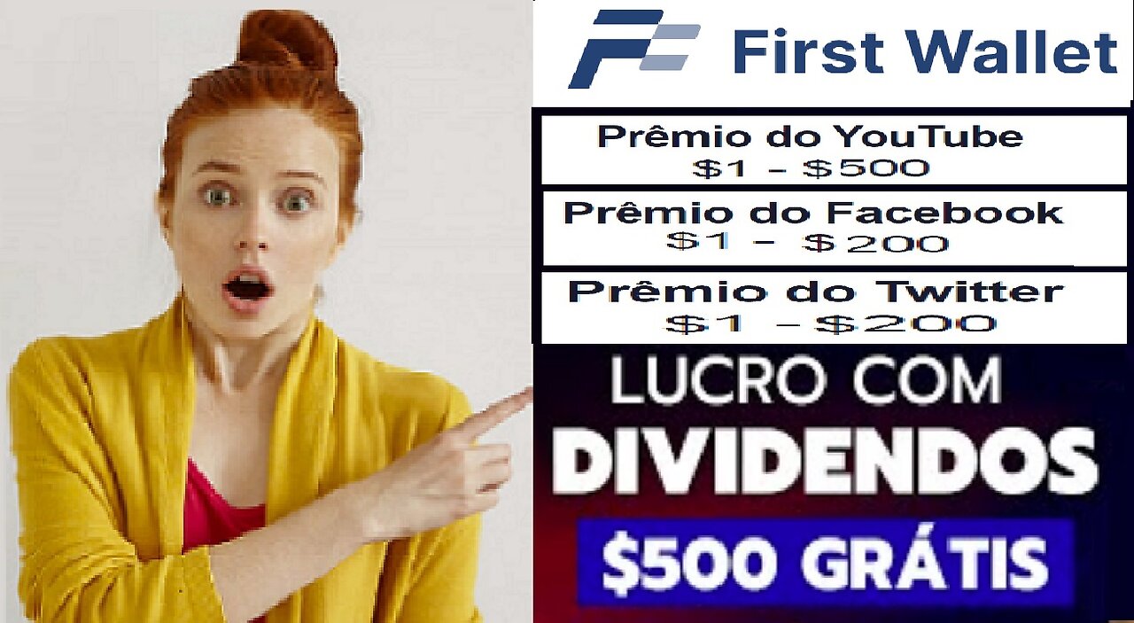 💢 FIRST WALLET - Ganhe de $1 á $500 no Bounty Grátis | Ganhe 50% diário Lucro Mensal com dividendos