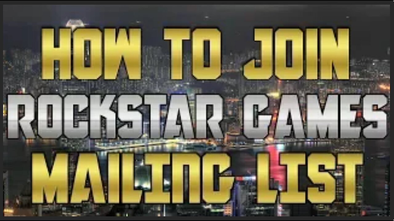 How to Join Rockstar Games Mailing List & Social Club (GTA 5 Free Money Bonus)