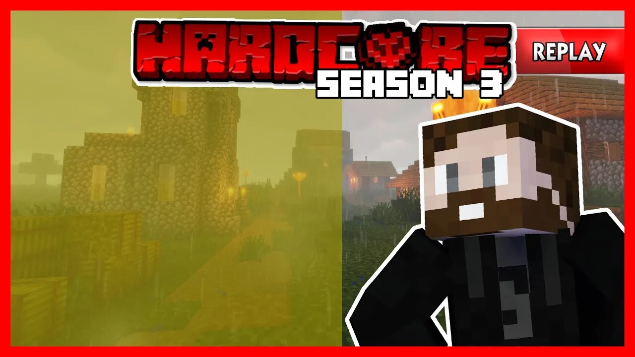 Going to the nether & Iron Farm Fixed - Minecraft Hardcore Let's Play Season 3 1.19.1 [Replay] [8]