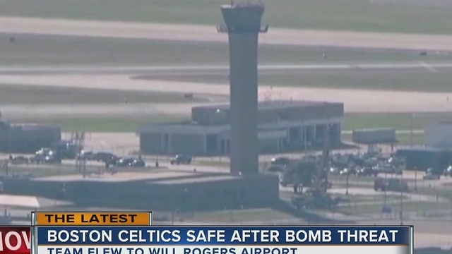 Boston Celtics' flight arrives in Oklahoma after bomb scare