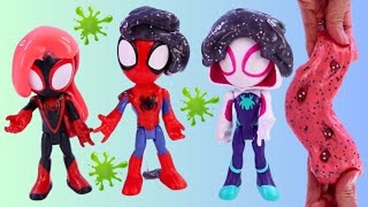 Spidey & His Amazing Friends Slime Prank with Ghost Spider