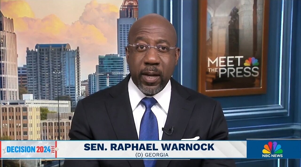 Sen Raphael Warnock Pushes 2 Trump Hoaxes In 30 Seconds