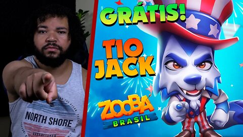 NOVA SKIN TIO JACK CONSIGA ELA GRÁTIS* ZOOBA: Jogo de Batalha Animal