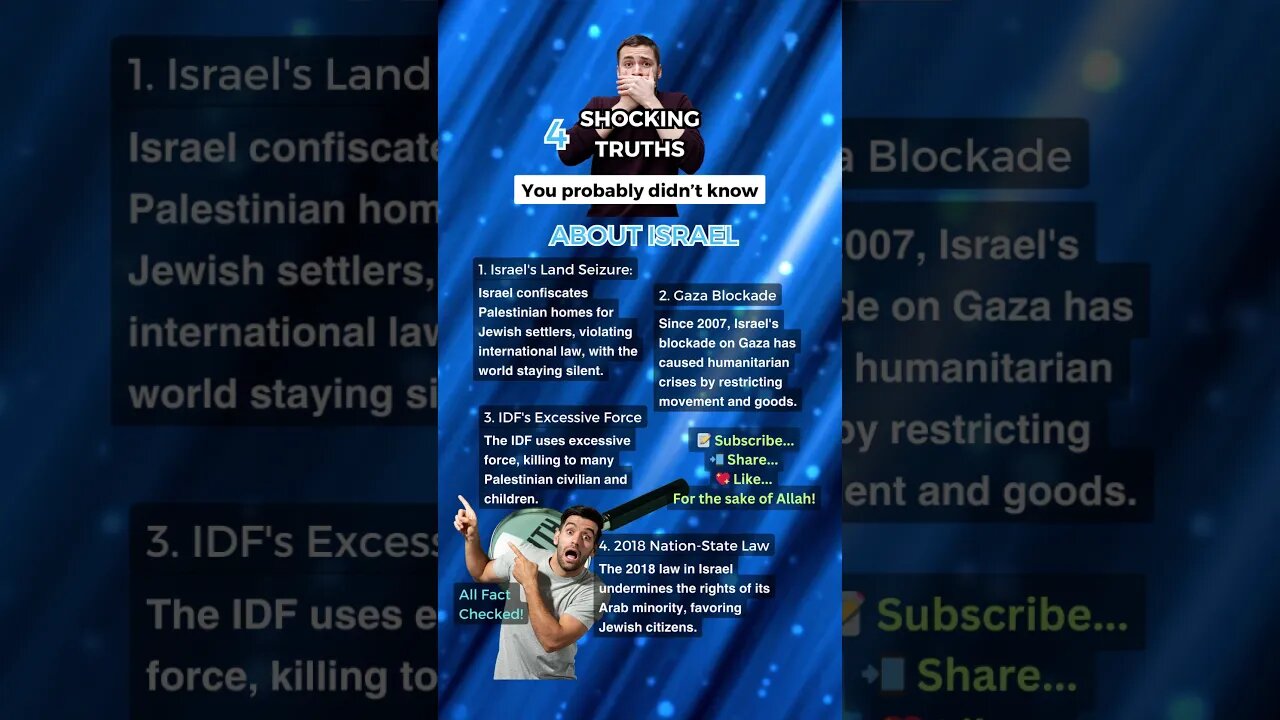 Israel's Shocking Occupation: 4 Truths You Need to Know 🇵🇸😱