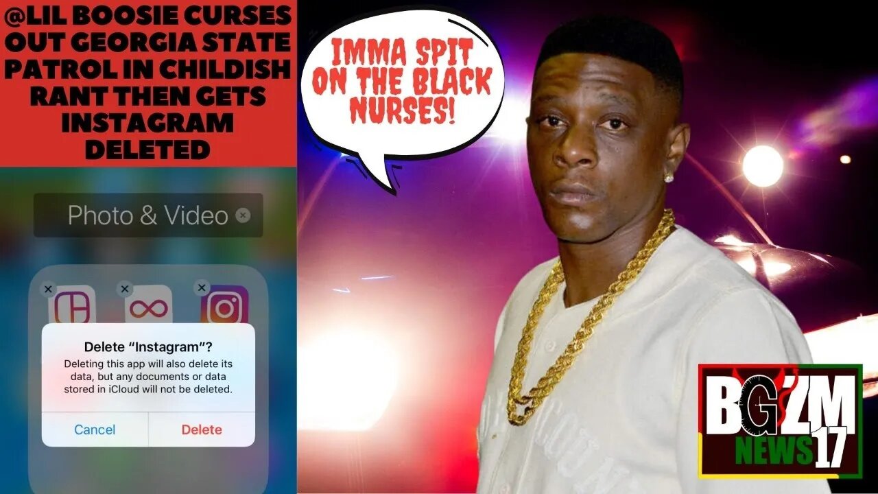@OfficialBoosie Curses Out Georgia State Patrol in Childish Rant Then Gets Instagram Deleted