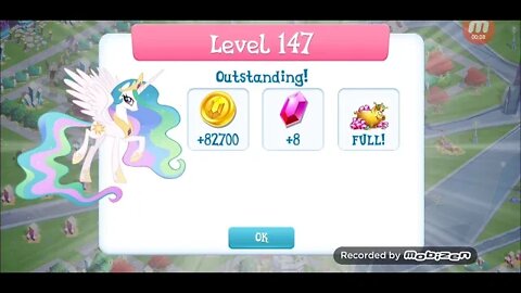 Celestia gives me some Rubies!!! Level 147 reached!