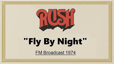 Rush - Fly By Night (Live in New York 1974)