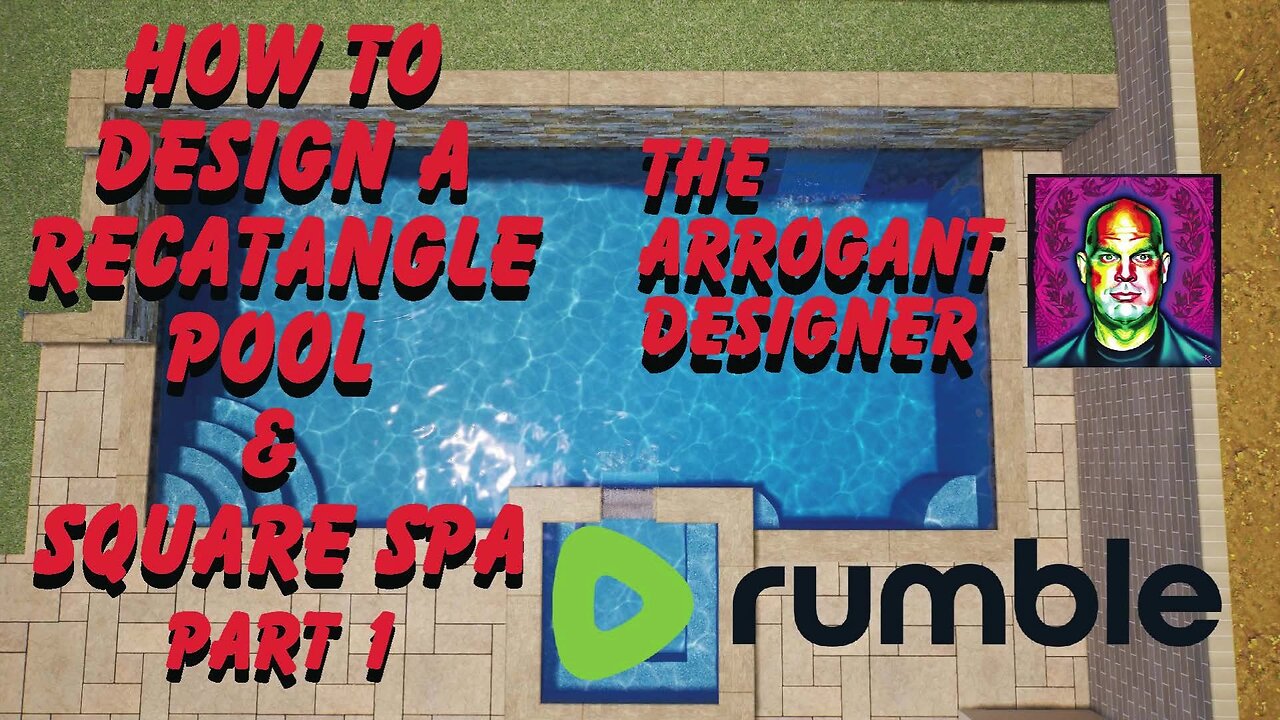 HOW TO DESIGN A RETANGLE POOL & SQUARE SPA