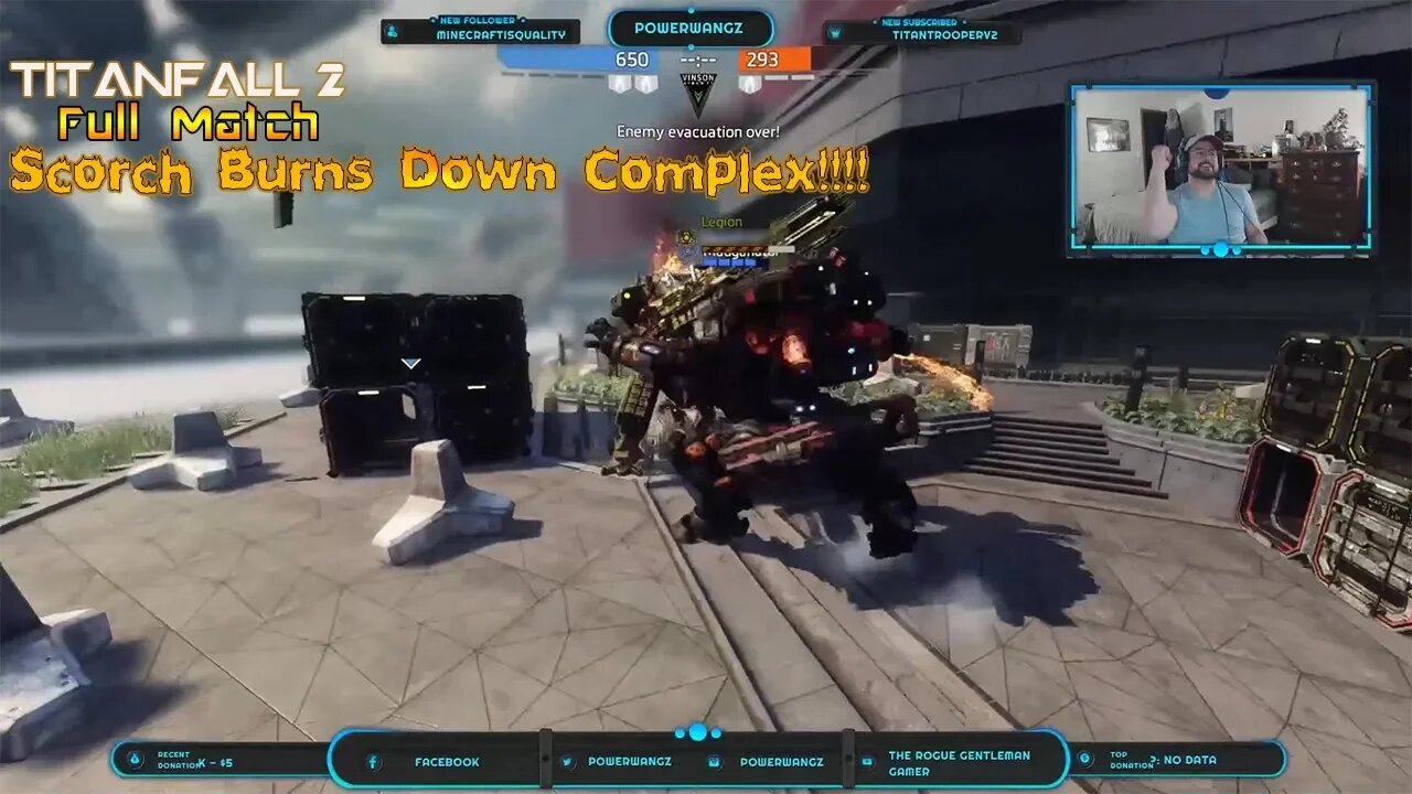 Titanfall 2 Full Match Papa Scorch and R97 burn down Complex (attrition)