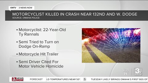 Omaha Police identify motorcyclist killed in crash with semi