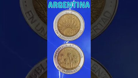 Argentina 1 Peso 2010.#shorts #education #coinnotesz