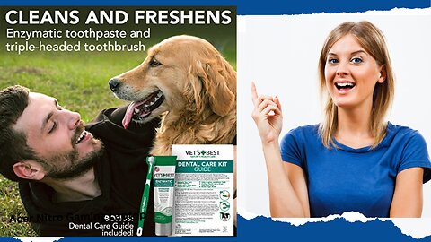 Vet's Best Dog Toothbrush & Enzymatic Toothpaste Kit