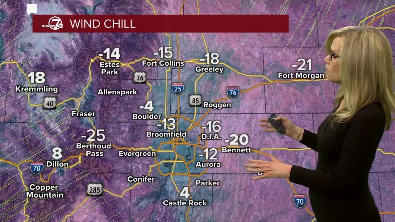 Dangerously cold tonight as snow tapers off