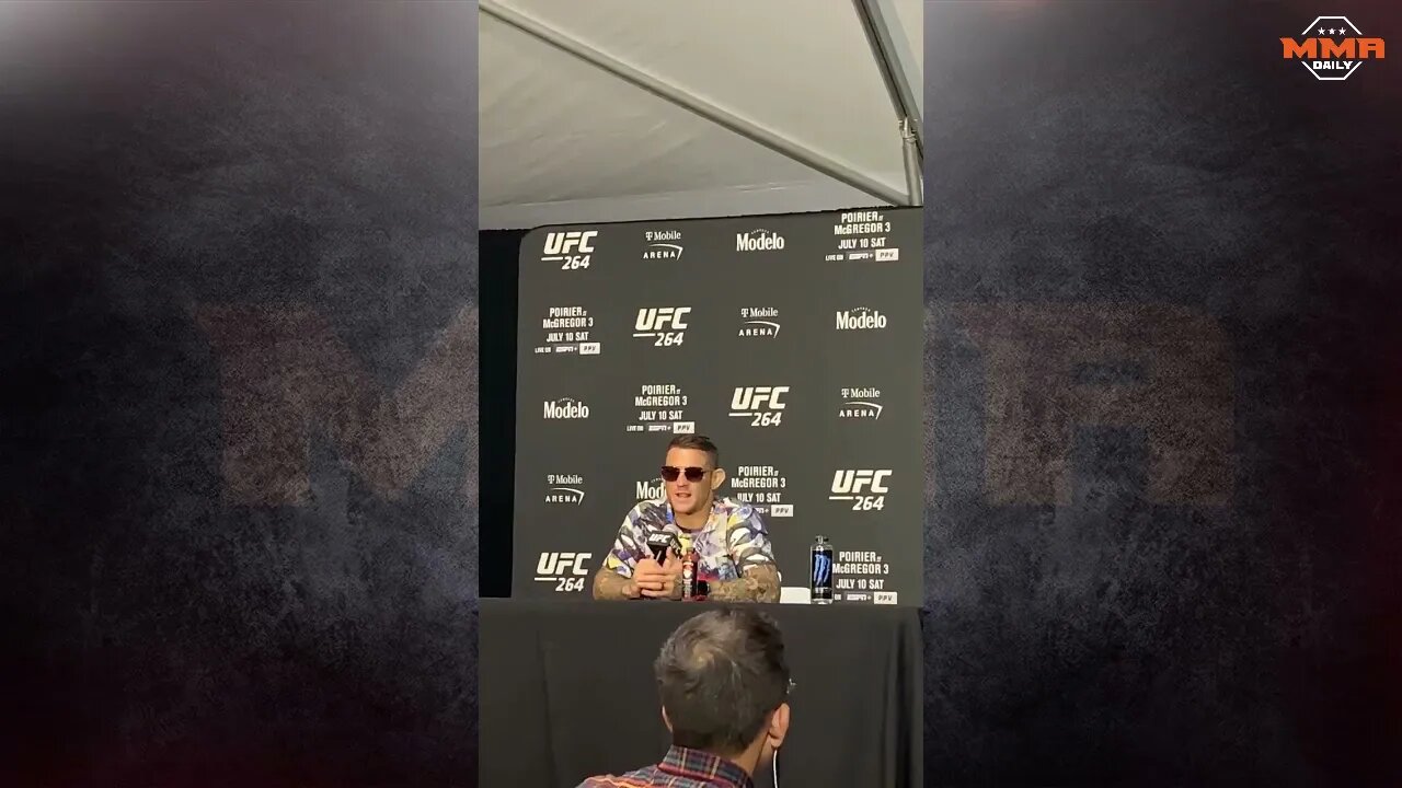 Dustin Poirier on when he knew Conor McGregor's leg was broken #UFC264