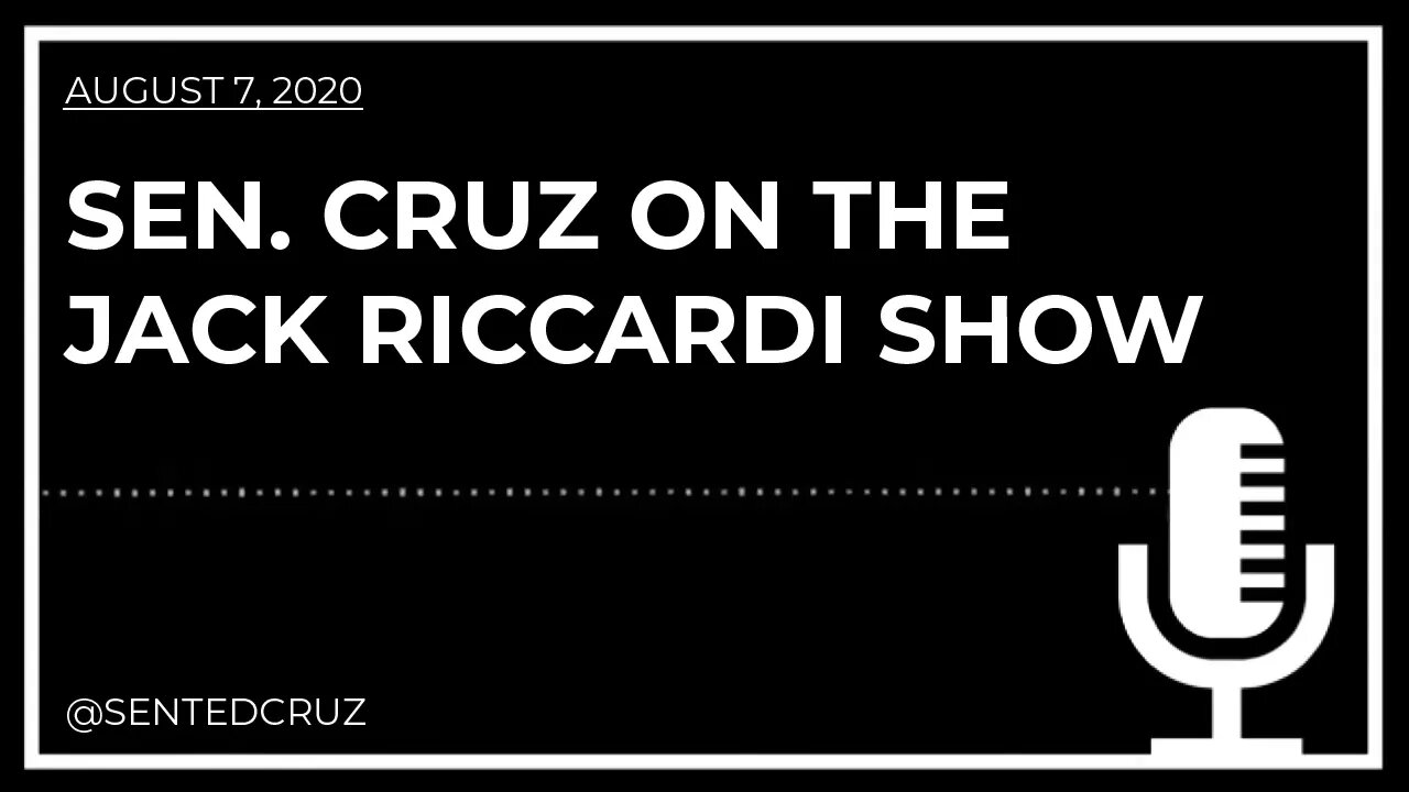 Cruz on the Jack Riccardi Show Blasts Dems for Refusing to Condemn Antifa