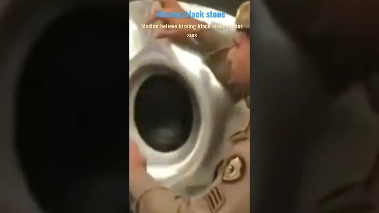 Kissing black stone erases sins