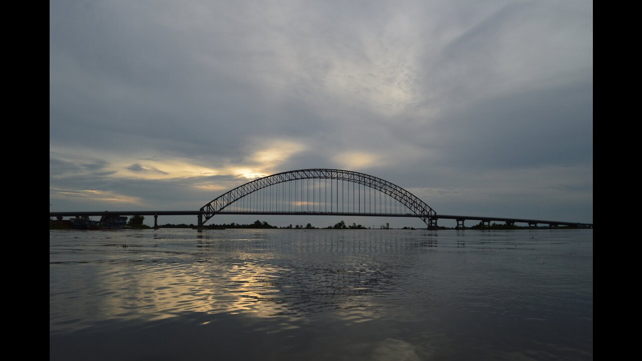 The longest Martadipura Bridge in Indonesia