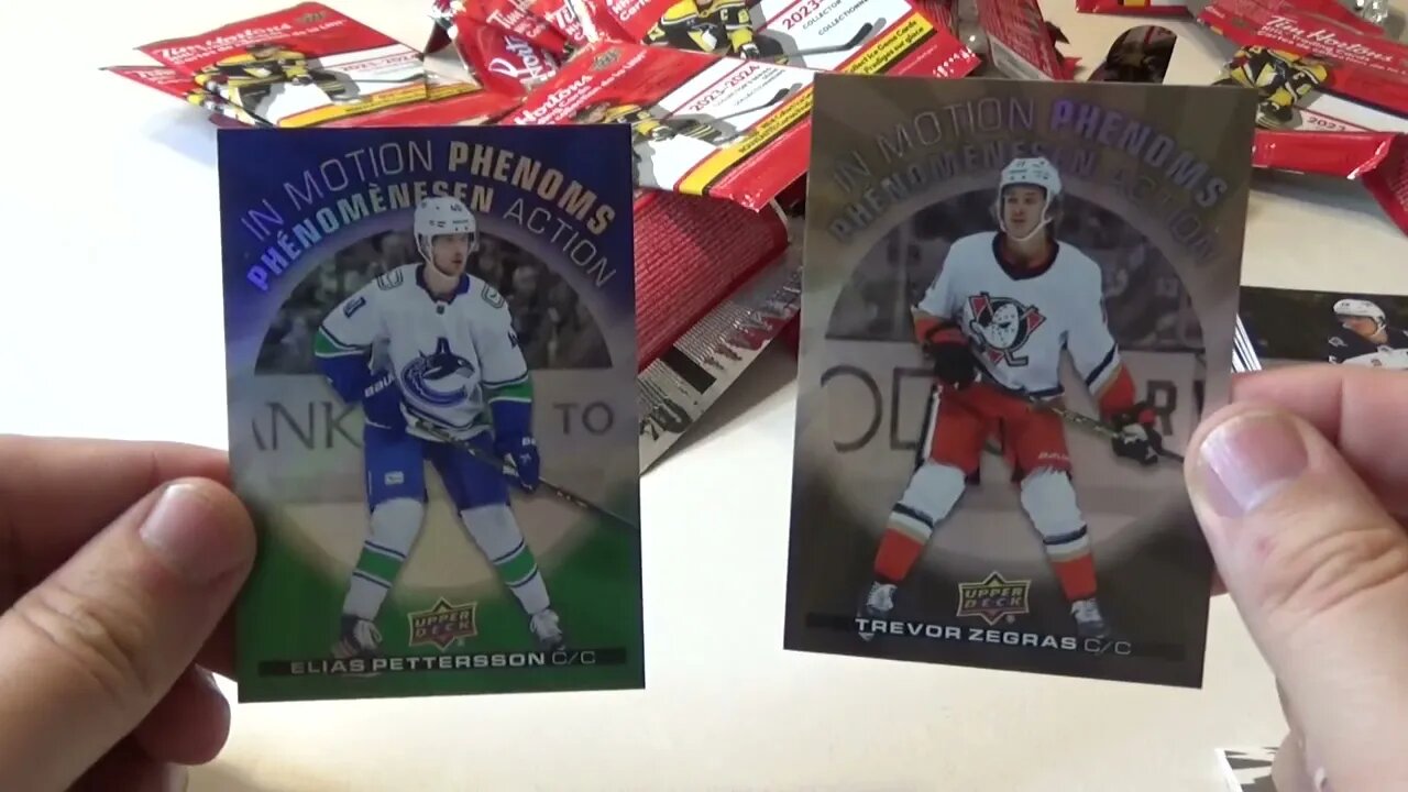 Jay opens 20 packs of Tim Hortons 23/24 hockey cards