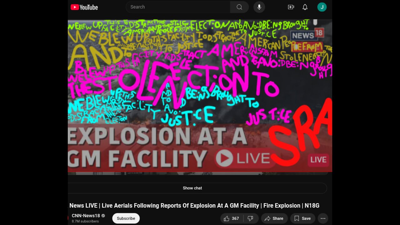 CNN Live YouTube Explosion At GM Facility Fake Story Fake People - 4 SRA Comms Found In This Image.