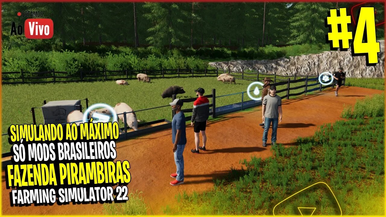 Dia de Plantio na Fazenda Simulaando ao Máximo fazenda Pirambeiras Farming Simulator 22 #4