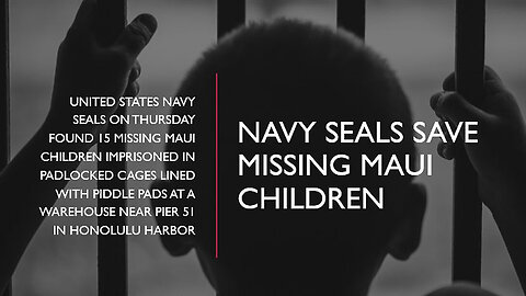 Navy Seals Rescue Missing Children from Maui.