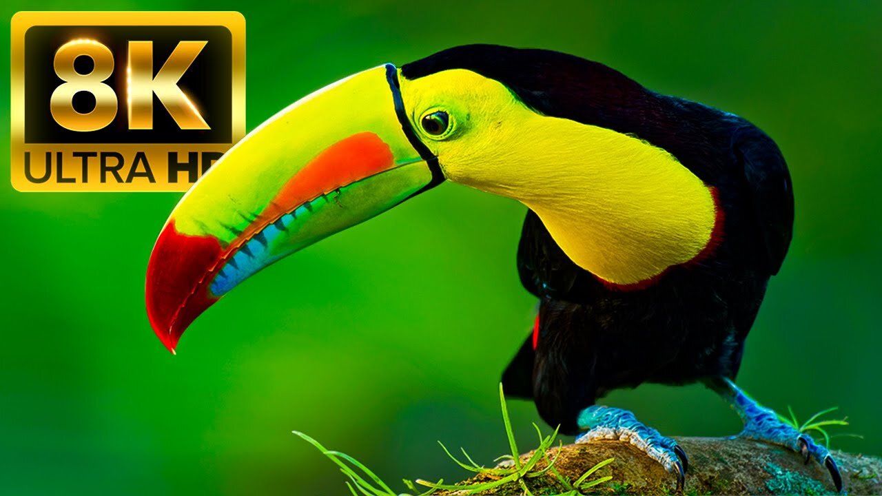 Breathtaking Colors of Nature in 8K 60FPS🐦Beautiful Nature - Sleep Relax Music 8K UHD TV Screensaver