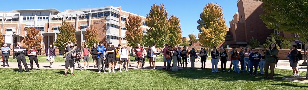 Univ of Nevada, Reno: Massive Crowd, Jesus is Exalted, Sinner Throws Sandwich At Me, Homosexuals, Atheists, Muslims & Hypocrites Confronted with the Gospel